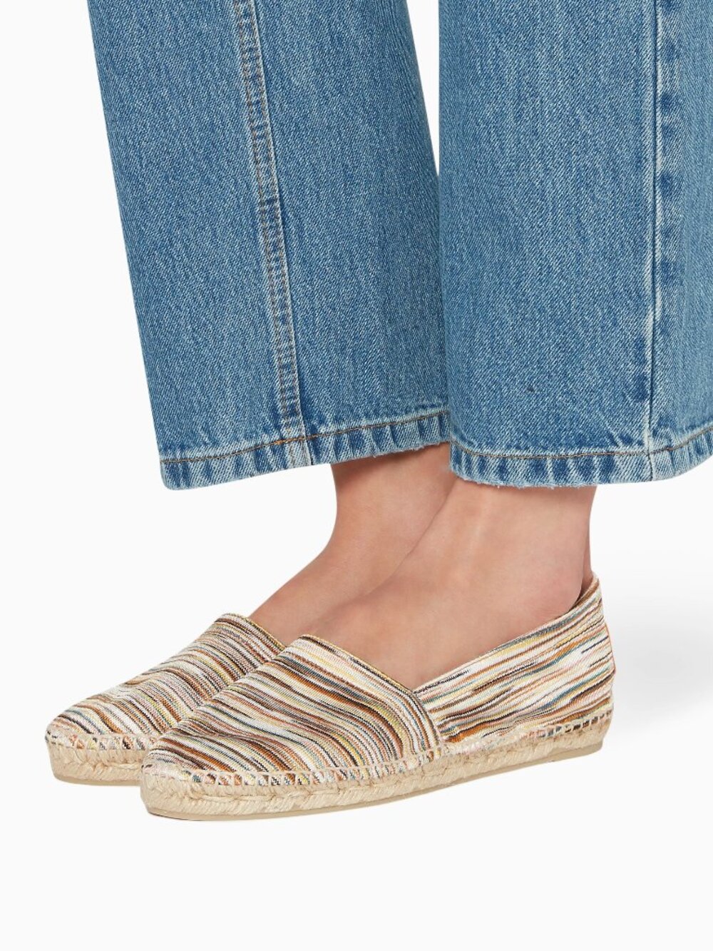 MISSONI Castaner Multicolor stripes espadrilles flats women's shoes 11 US  41 EU